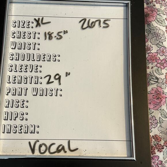 VOCAL Womens CRYSTAL PINK BLACK SUGAR SKULL AZTEC BIKER USA SHIRT XL - Picture 7 of 7